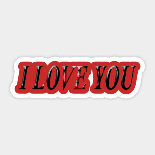 i love you Sticker